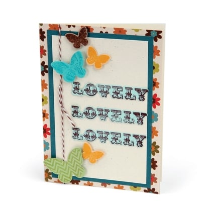 Sizzix Framelits Die Set 5PK w/Stamps - Simply Lovely